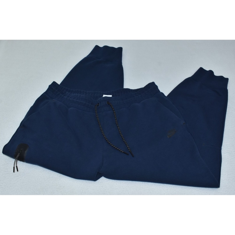 Nike Tech Fleece Women Pants Size XL Navy Joggers Zip Pocket Athletic DV6736-419
